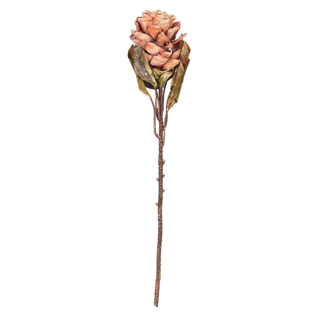 Planta artificial Vickerman 56 cm Orange Torch Ginger Stem, pacote com 3