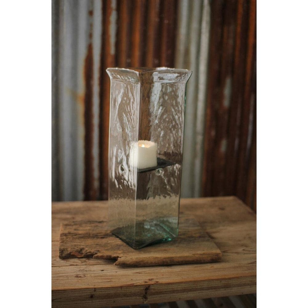 Castiçal KALALOU CV2211 Clear 17x17x48 cm