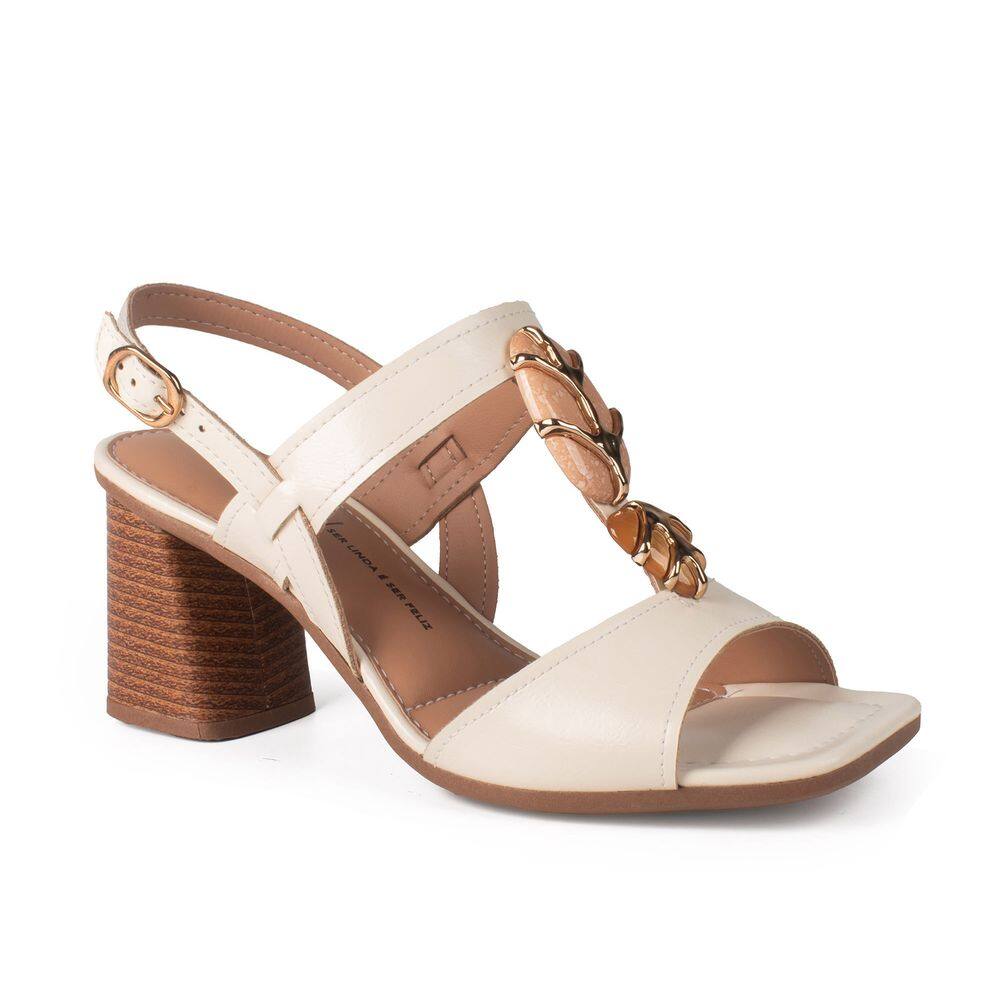 Sandália Feminina De Salto Bloco Dakota Y9762-0001