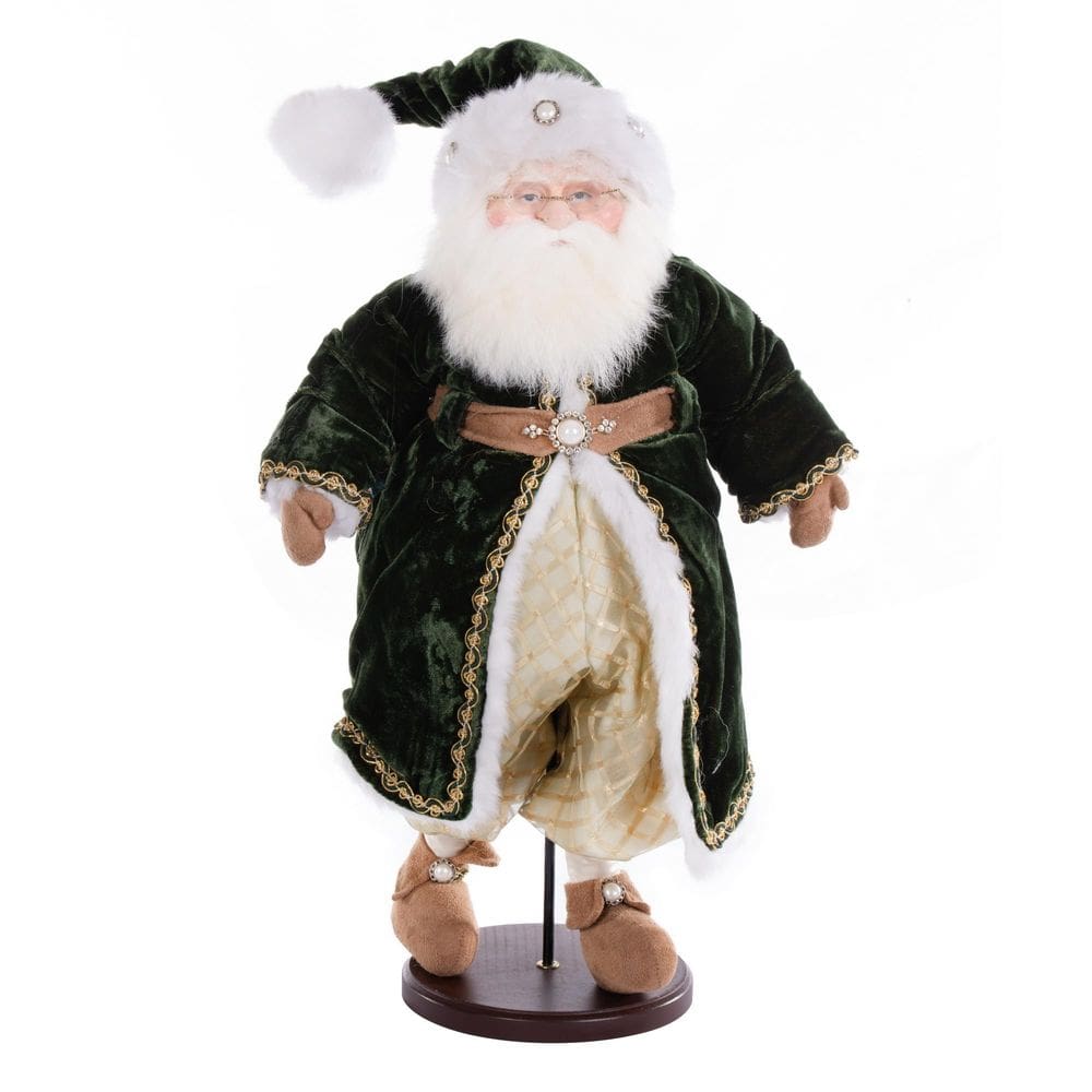 Figura de Papá Noel Vickerman 48 cm Colección Noche de Paz con Base