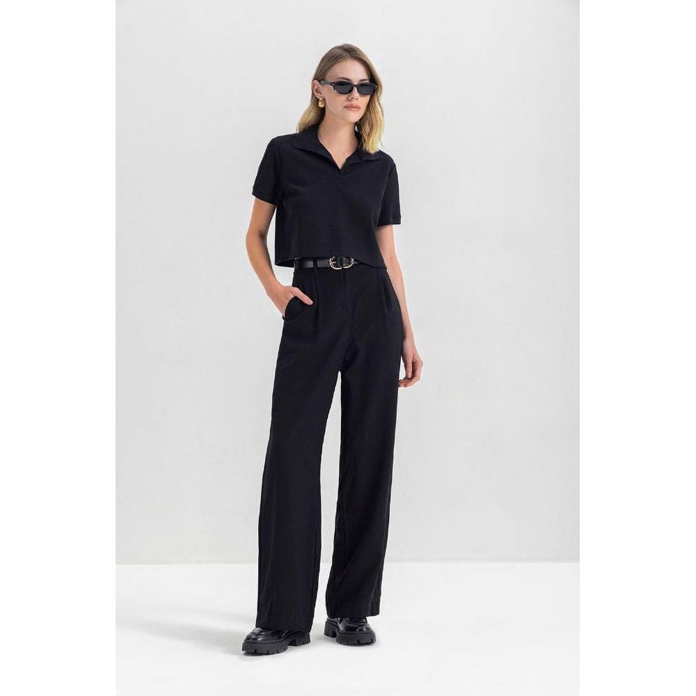 Blusa Cropped Feminina em Moletinho Essendi P