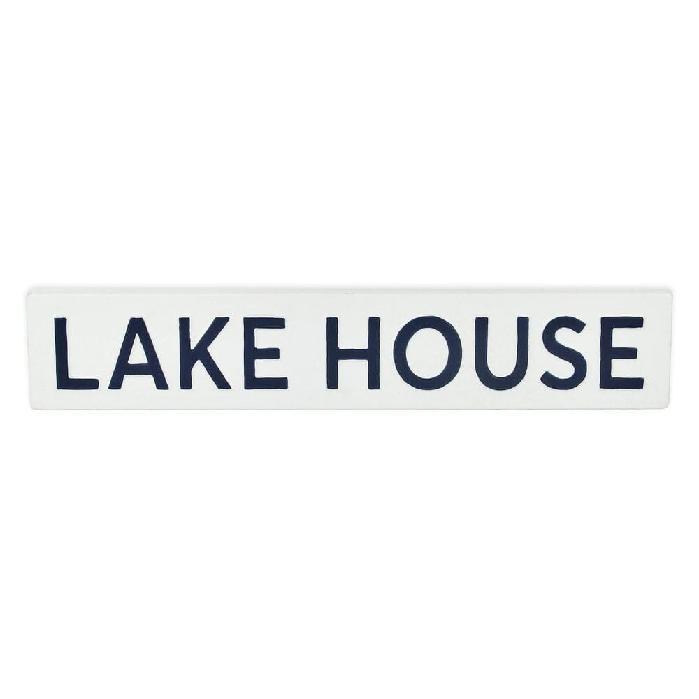 Signage Cheung`s Roven Lake House Decoração de parede de metal 60x2x11cm