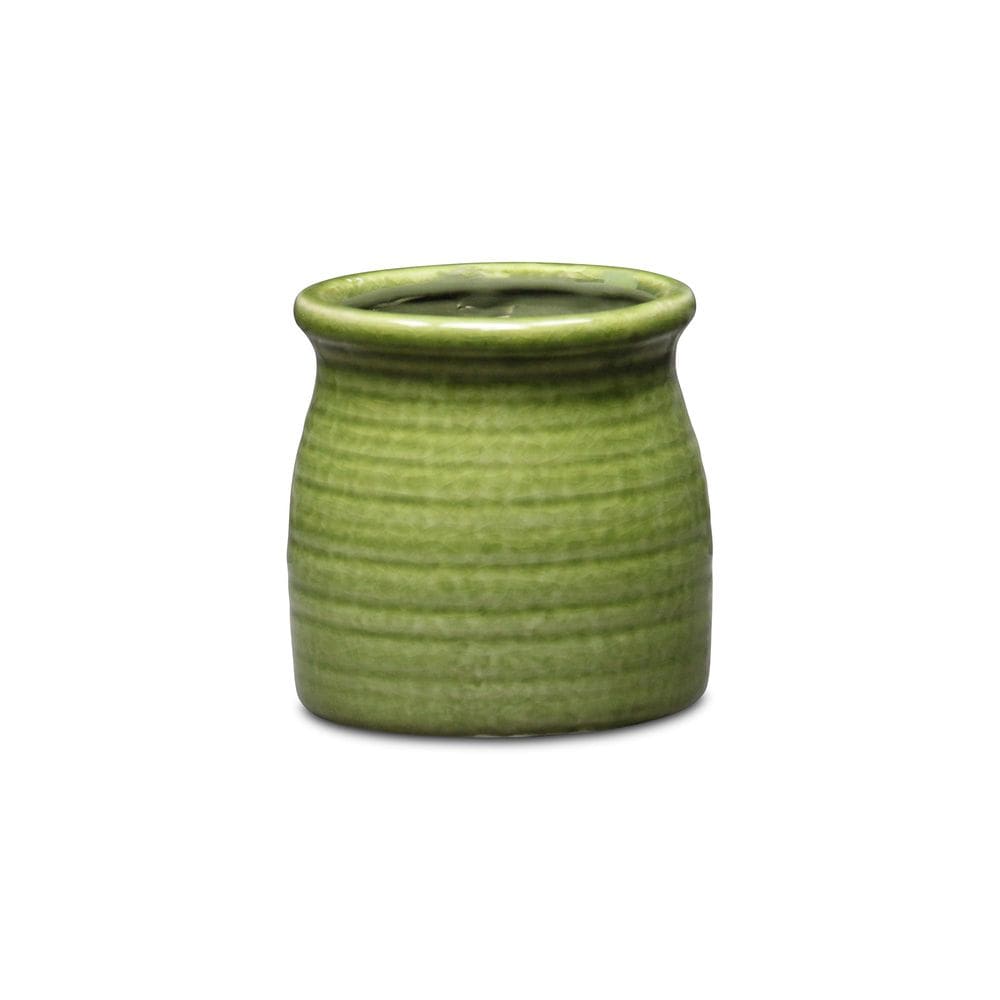 Planter Cheung`s Kifon, pequena cerâmica curva, verde oliva