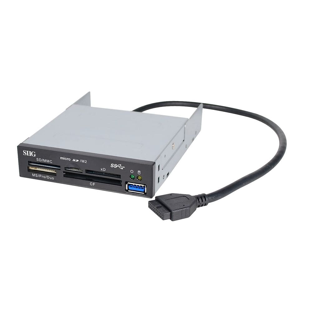 Leitor de cartão de compartimento interno SIIG JU-MR0A11-S1 USB 3.0
