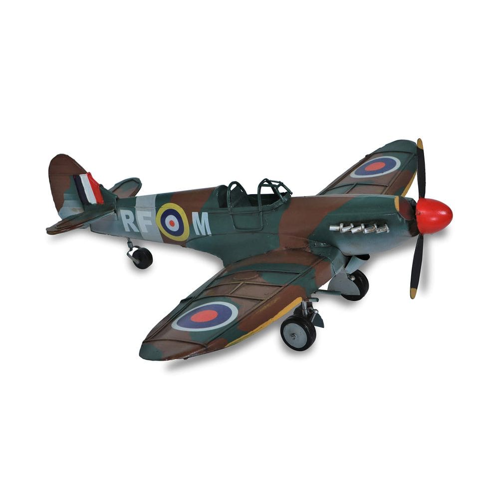 Modelo decorativo verde e marrom Spit Fire de 1940 da Cheung, multicolorido