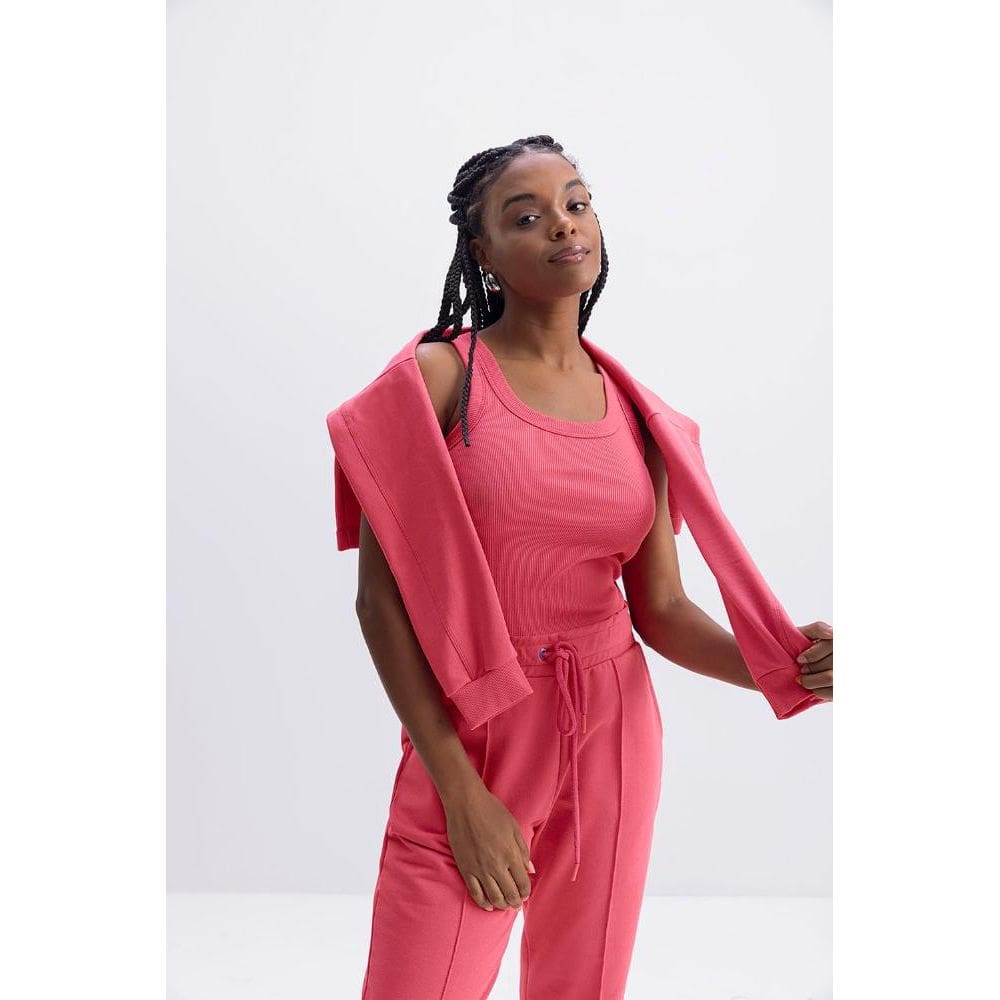 Blusa feminina em ribana canelada Essendi