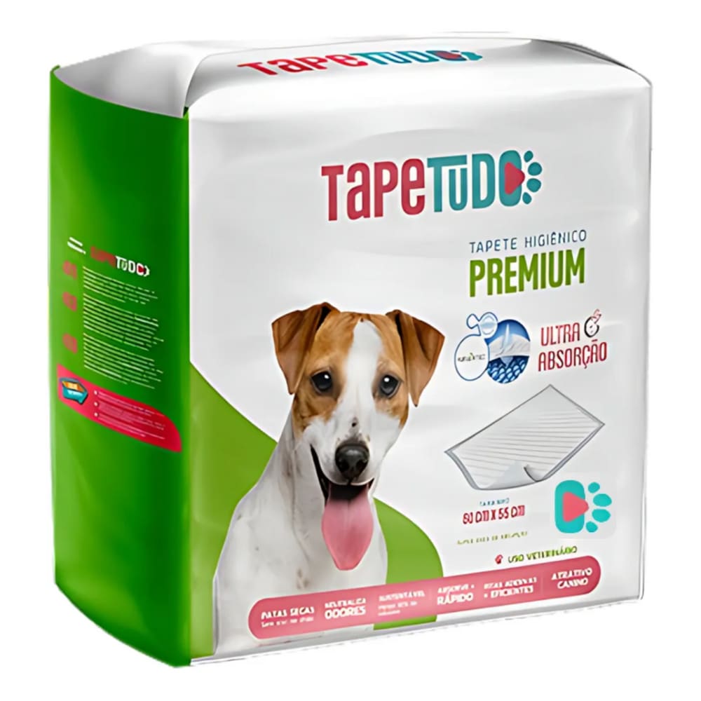 Tapete Higienico Tapetudo Premium 60 X 55 Cm Abs Pct C/ 30 Un