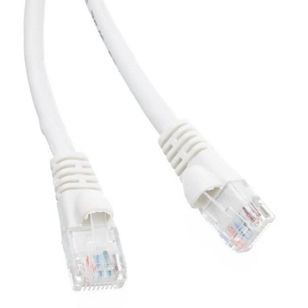 Cabo de conexão Vanco Cat 6 0,3 m branco RJ45
