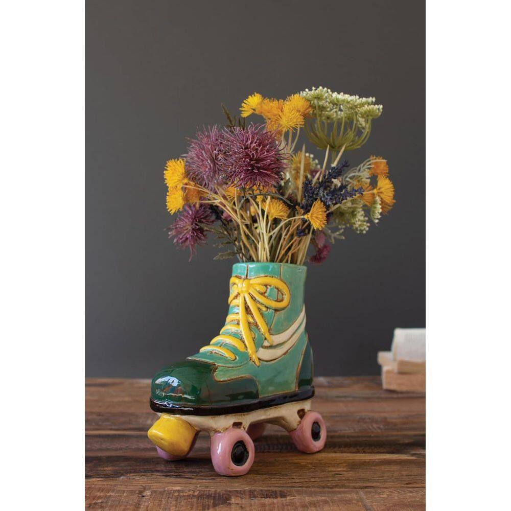 Vaso KALALOU Ceramic Roller Skate Planter 22cm
