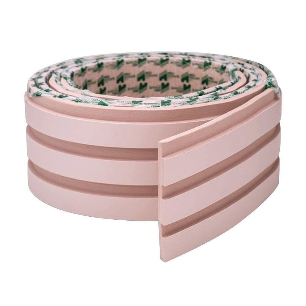 Painel Ripado Meu Rodapé Autocolante Play Rosa 10x1cm 10m