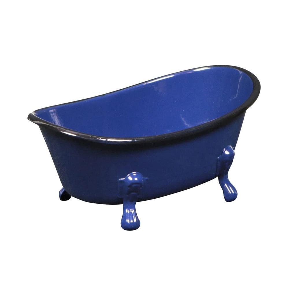 Banheira Cheung`s Lavande Metal Mini Tub azul marinho 18x10x8 cm