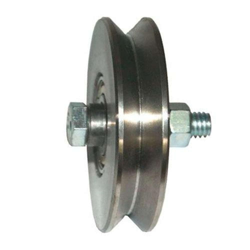 Roldana Ferro Maciça 80mm Tipo V Para Portão - Ferrosul