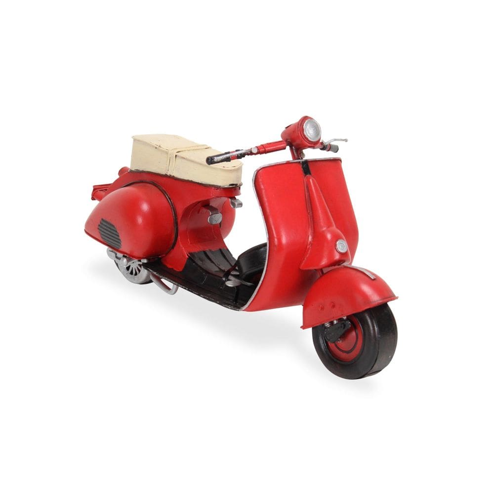 Escultura: modelo decorativo de scooter vermelho de 1959 de Cheung