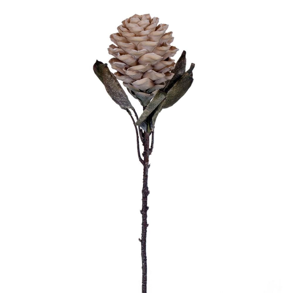 Planta artificial Vickerman 56 cm Cream Torch Ginger Stem, pacote com 3