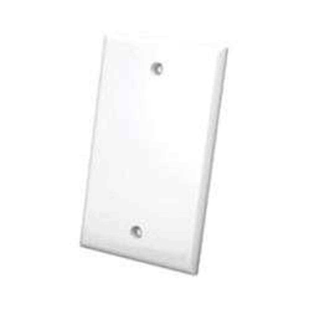Placa de parede branca branca única Vanco 820540X com parafusos