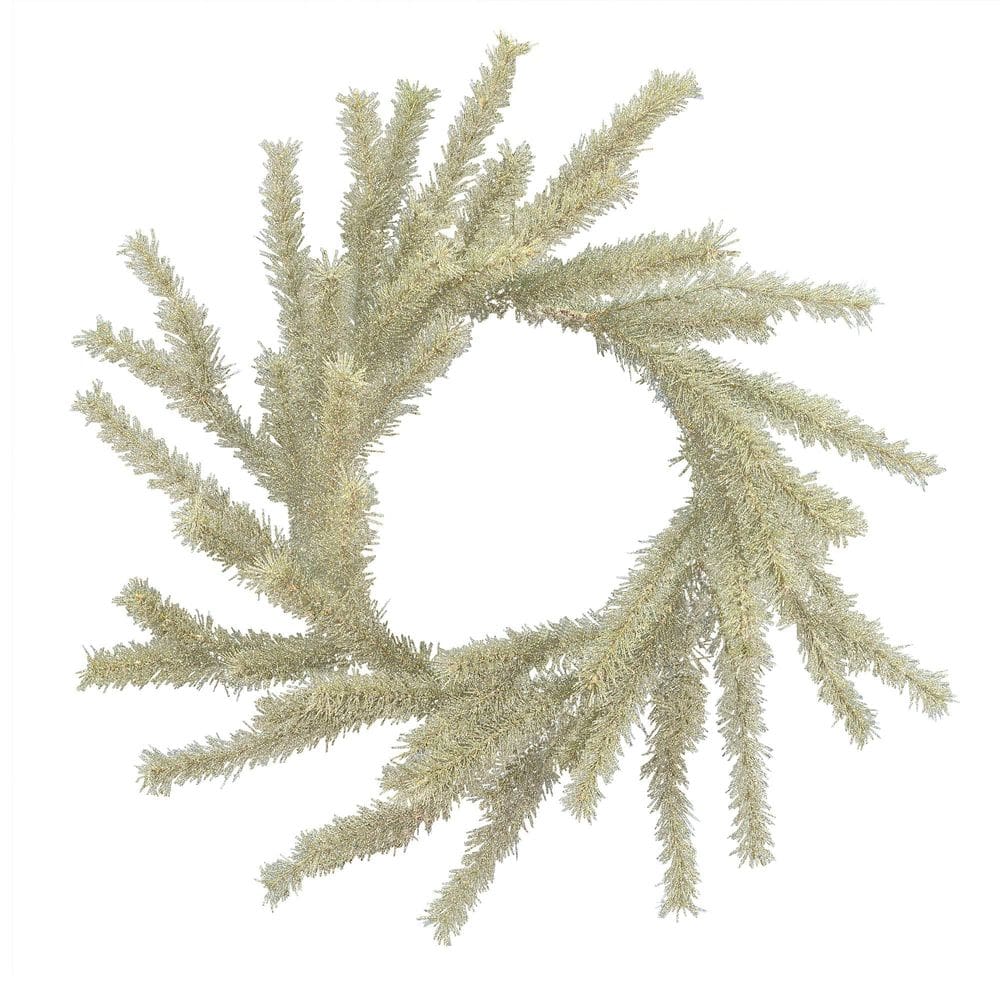 Coroa de flores Vickerman Langford Fir 61 cm Faux Unlit