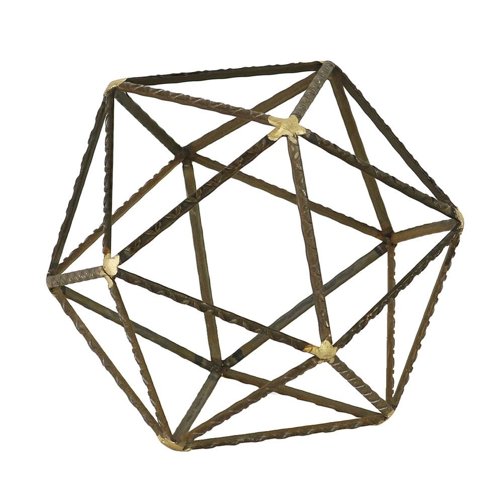 Peça de mesa abstrata de metal Cheung`s 4681L para decoração de casa, 20 cm
