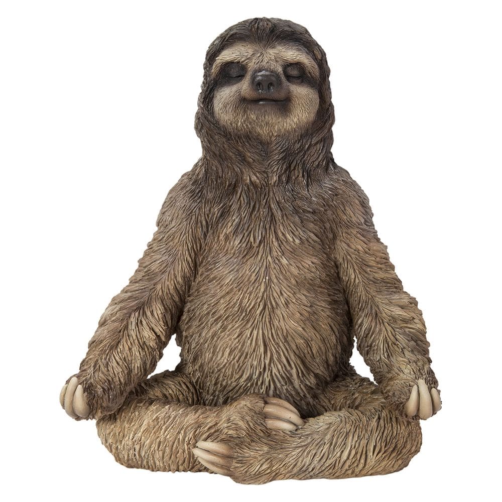 Escultura Hi-Line Gift Sloth Meditation Grey Polyresin