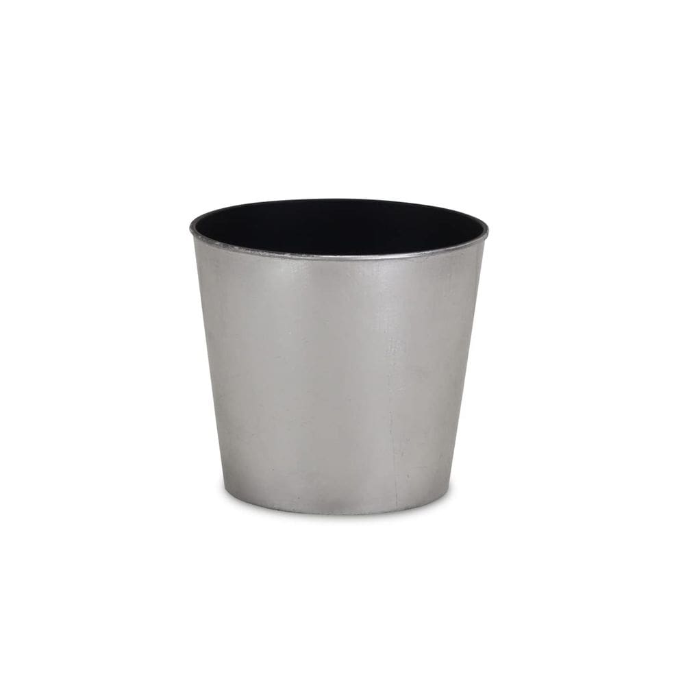 Planter Cheung`s PP-103SV de 6,5” de plástico prateado redondo