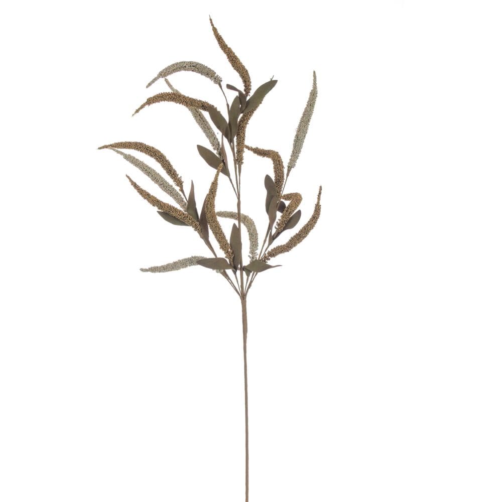 Planta Artificial Vickerman 89 cm Spray Gris Verde Claro Paquete de 3