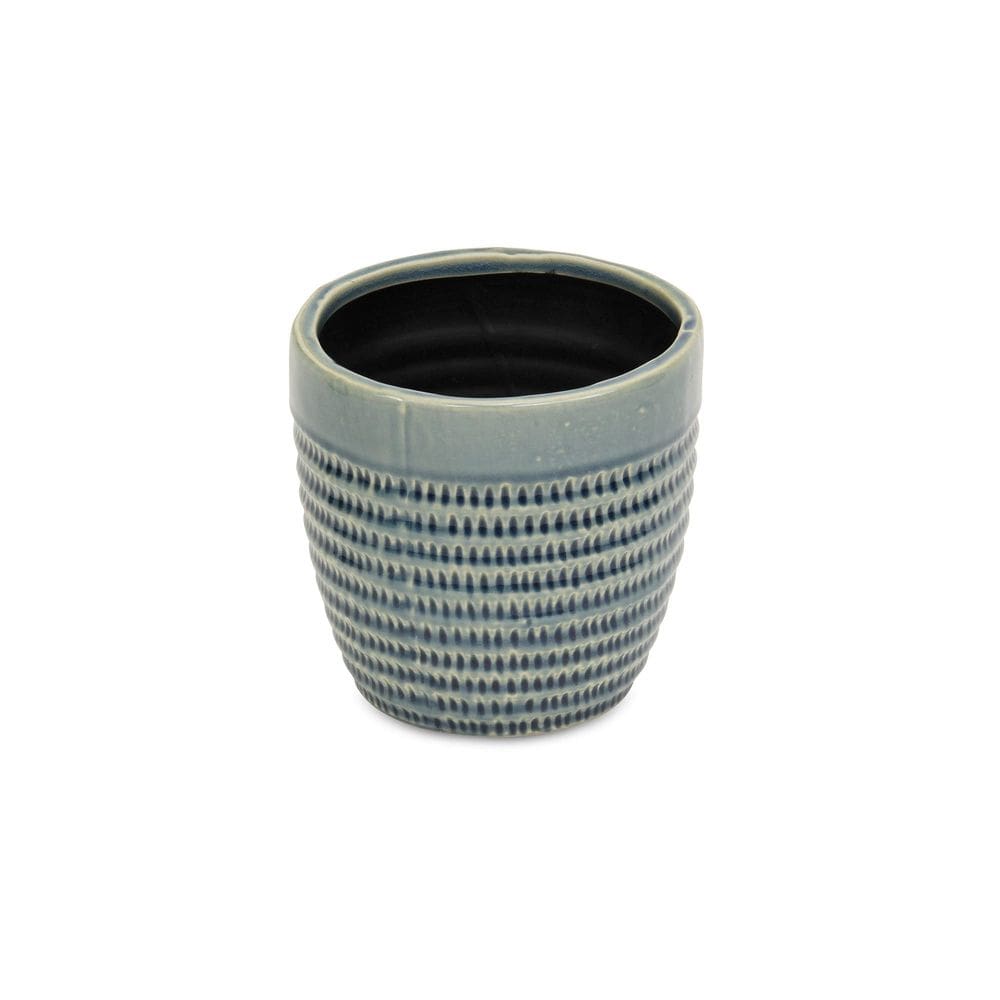 Vaso grande de cerâmica cônica azul Planter Cheung`s Idola