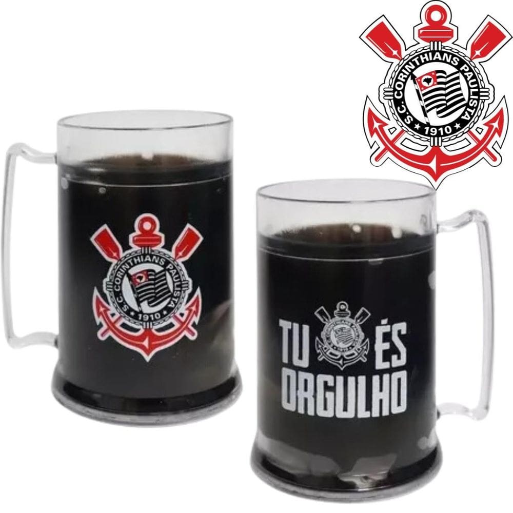 Caneca Térmica Time Corinthians Entrega Rápida Garantida