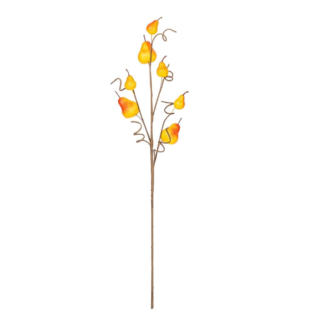 Pacote com 3 sprays de pêra amarela Vickerman de 81 cm para plantas artificiais