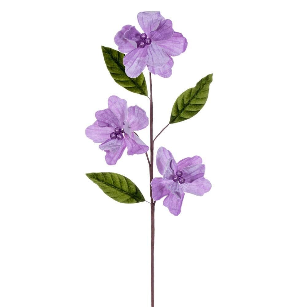 Haste de flor Vickerman Lavender Velvet Trio Amaryllis 28cm