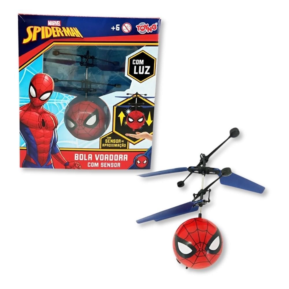 Bolinha Voadora Com Sensor Homem Aranha - Toyng