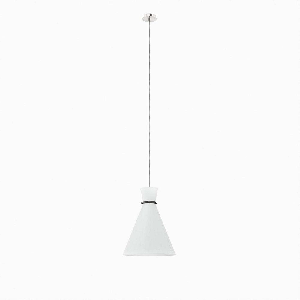 Luminária pendente Modway Starlight White Nickel 39x39x183cm