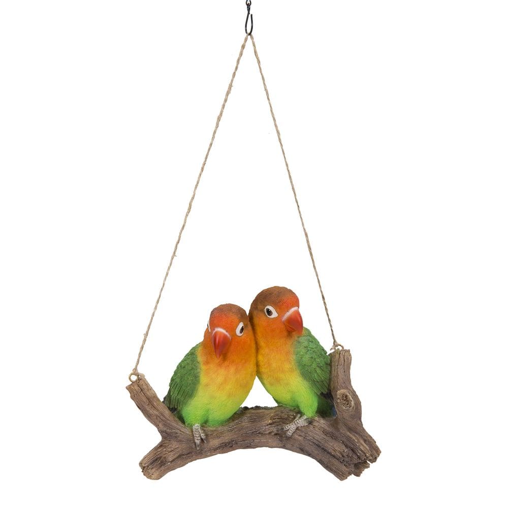 Sculpture Hi-Line Gift Ltd pendurando pombinhos em um galho