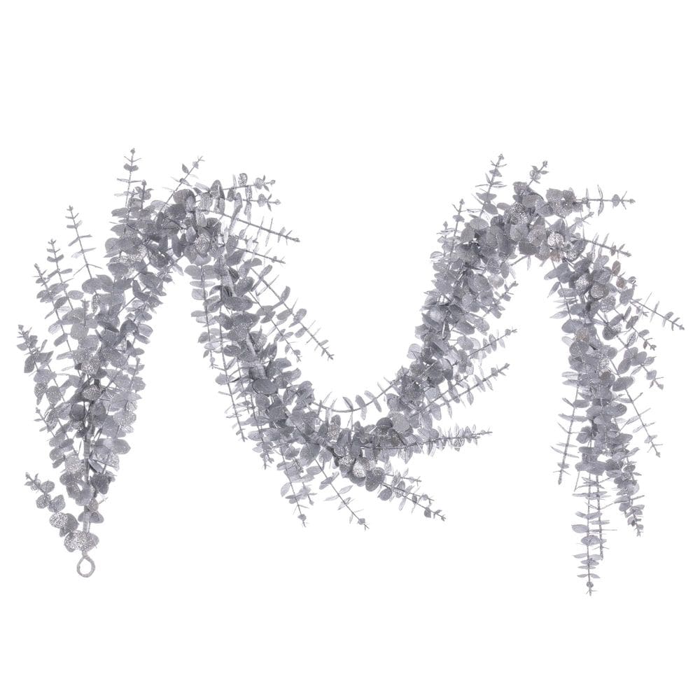 Guirnalda de Eucalipto Plateado con Brillantina Vickerman de 183 cm