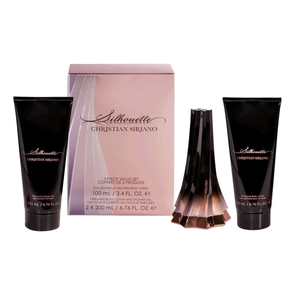 Conjunto de presentes de perfume Christian Siriano Silhouette para mulheres