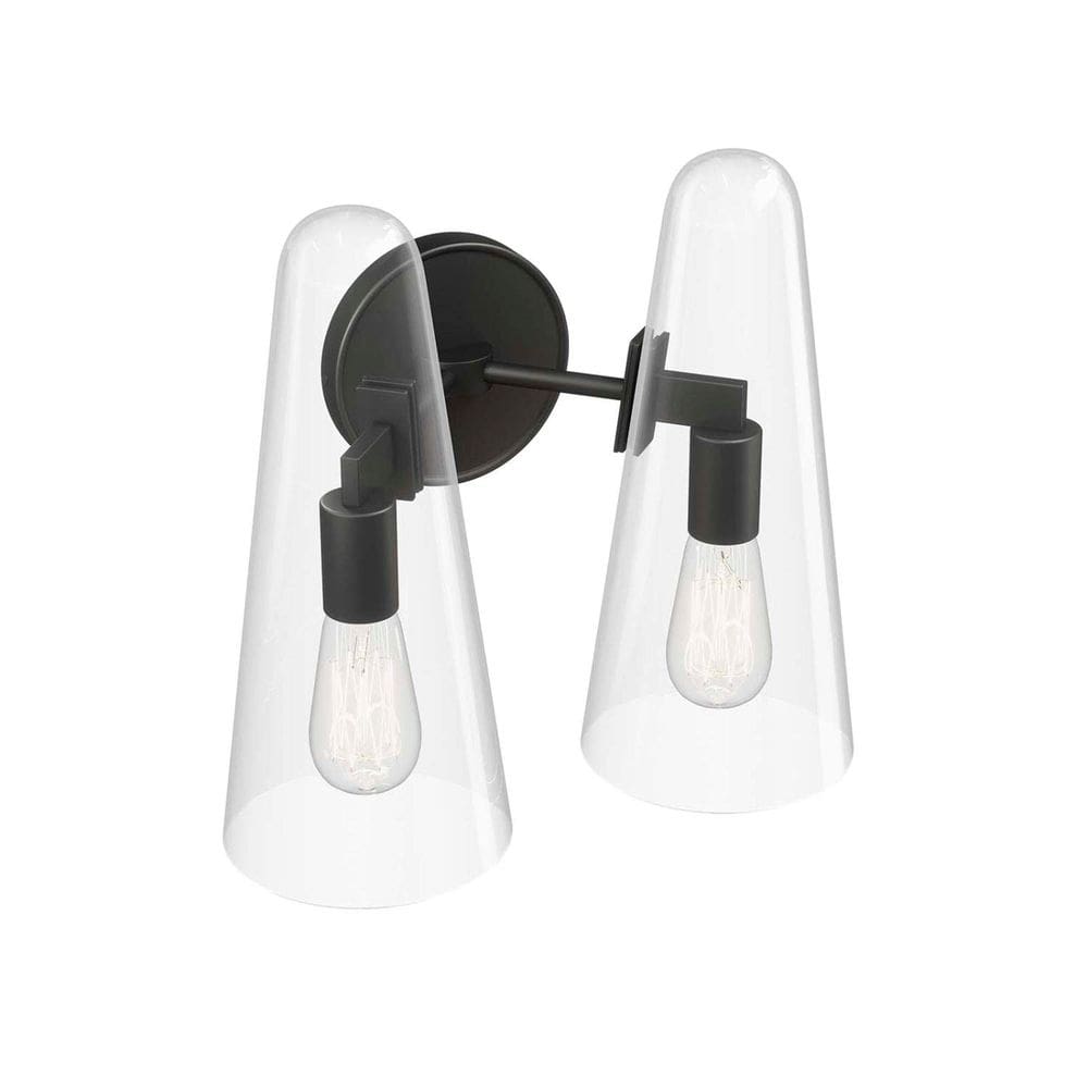 Arandela de parede Modway Beacon 2-Light Clear Black