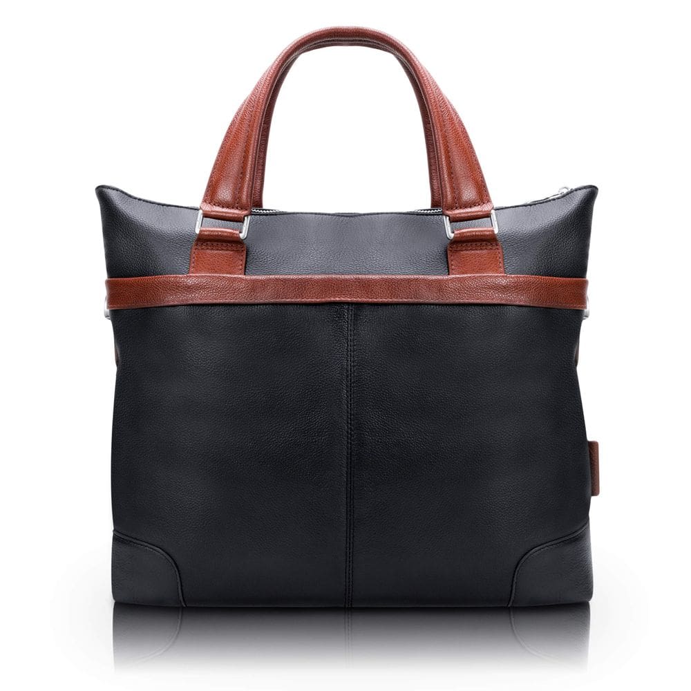 Bolsa McKlein EASTWARD Pebble, couro de bezerro, laptop de 15”