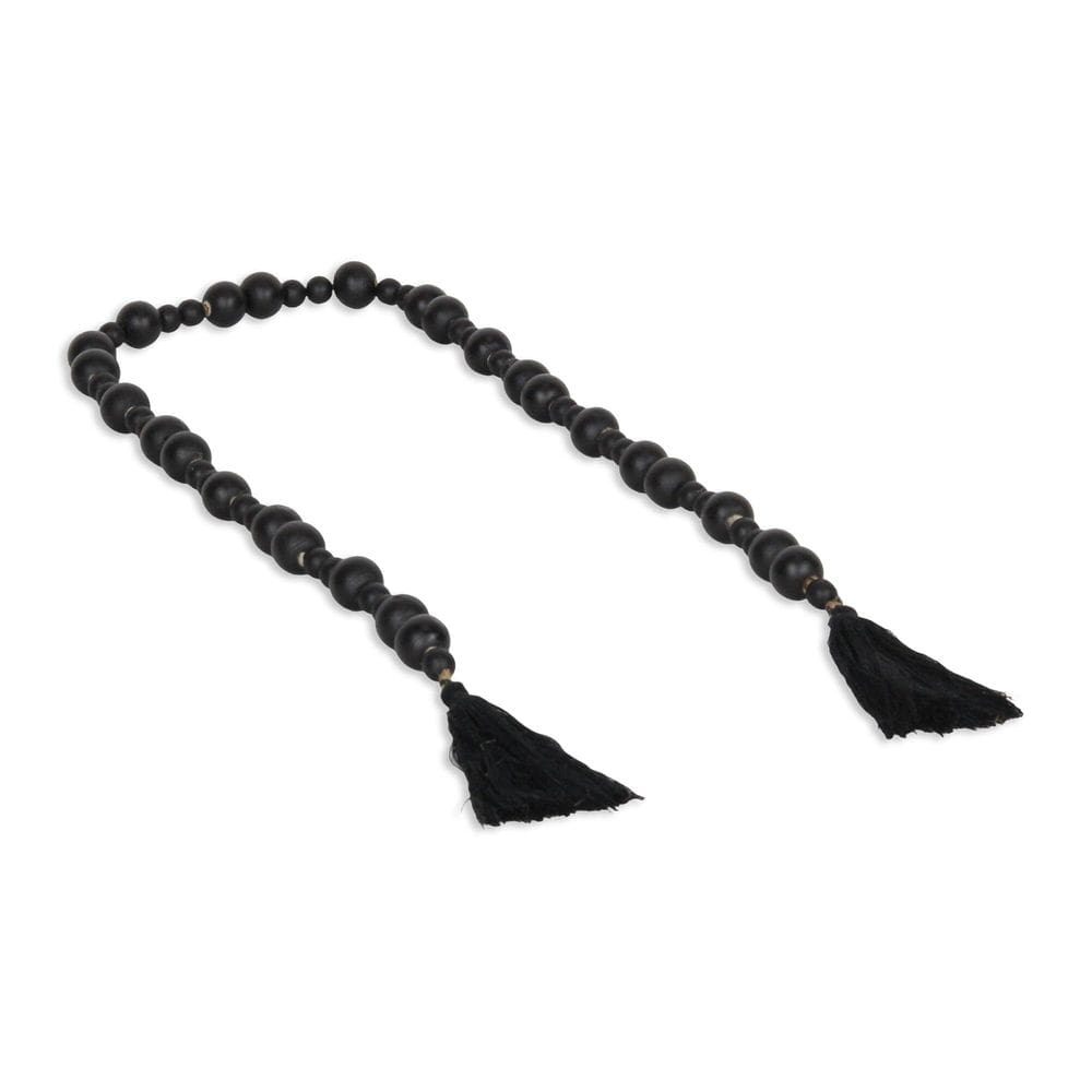 Ornamento suspenso Cheung`s Akaida Black Wooden Bead Bassel