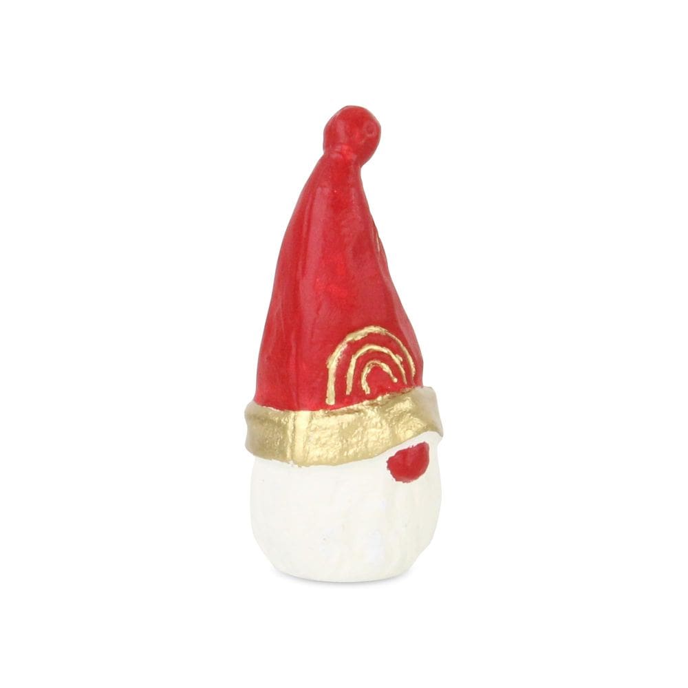 Estatueta de mesa de ferro fundido Cheung`s Santa Gnome, pequena