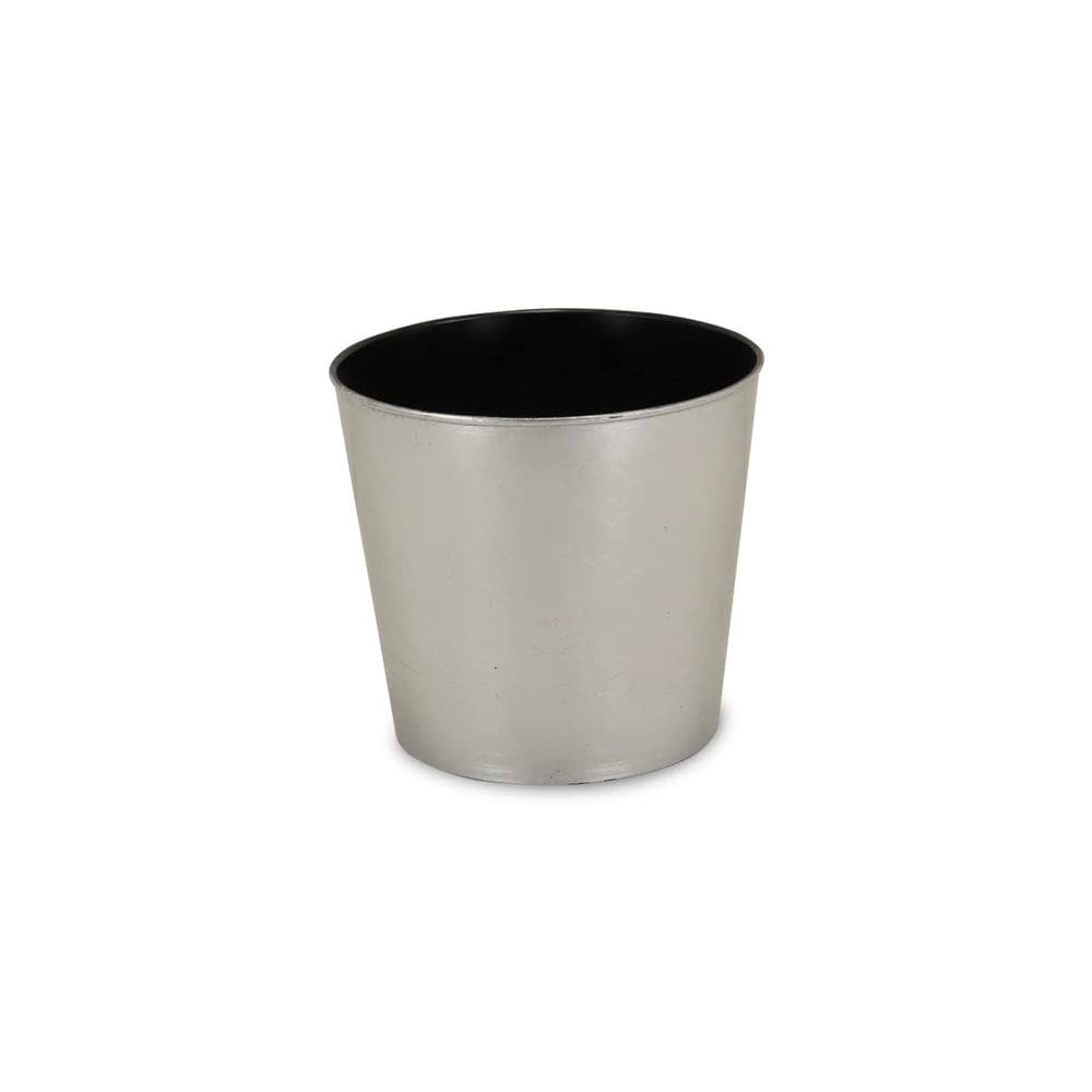 Plantador Cheung`s Home Silver 23 cm, redondo, cônico, moderno