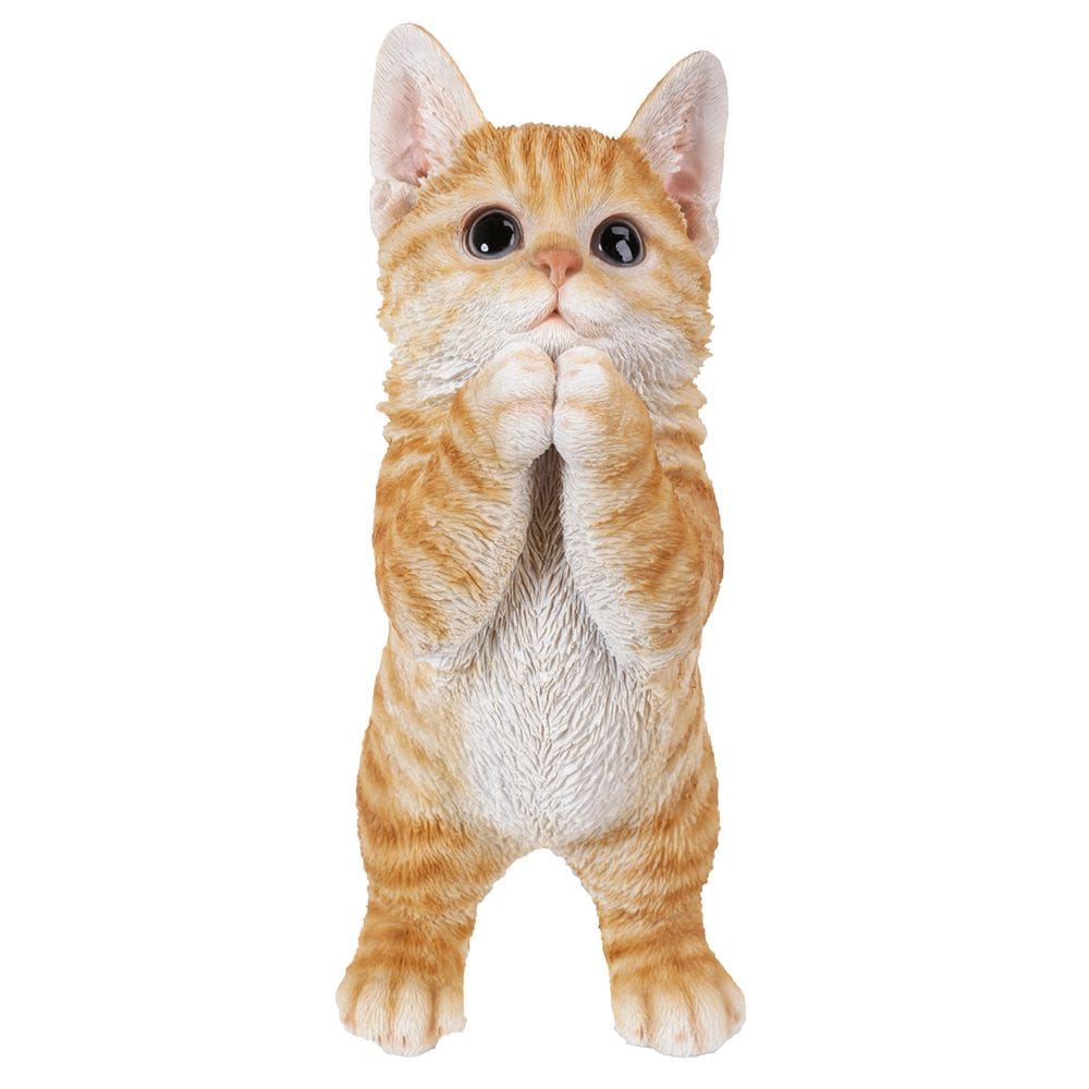 Estatueta Hi-Line Gift Ltd 87703-A Estátua de gatinho malhado