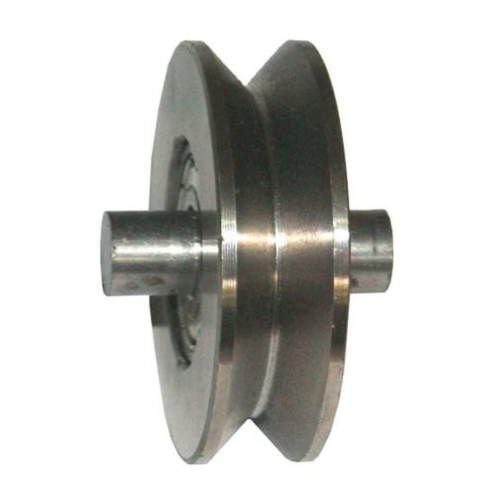 Roldana Ferro Maciça 80mm Tipo V (cantoneira) C- Pino - Uso Em Portões - Ferrosul