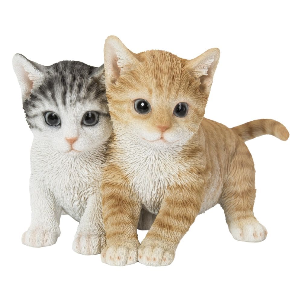 Figurita Hi-Line Gift Ltd Gatitos Sentados Juntos 20 cm