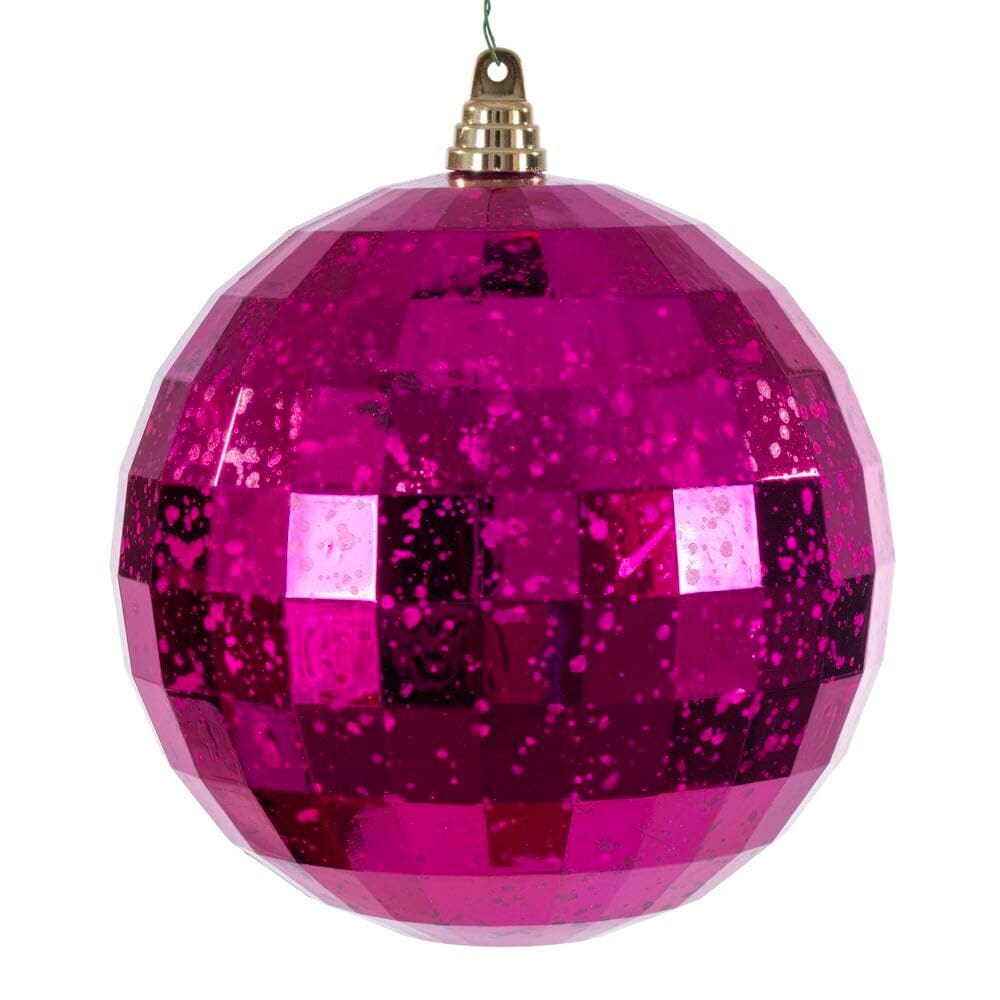 Adorno Colgante Vickerman 20 cm Espejo Mercurio Fucsia