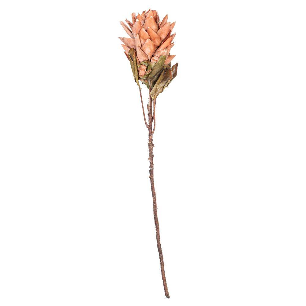 Artificial Protea Stem Vickerman, 77 cm, laranja claro, pacote com 2 unidades