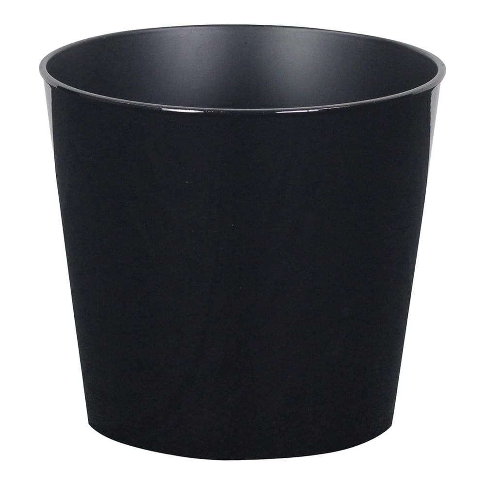 Vaso de plástico cônico redondo preto de 6,5 polegadas da Planter Cheung
