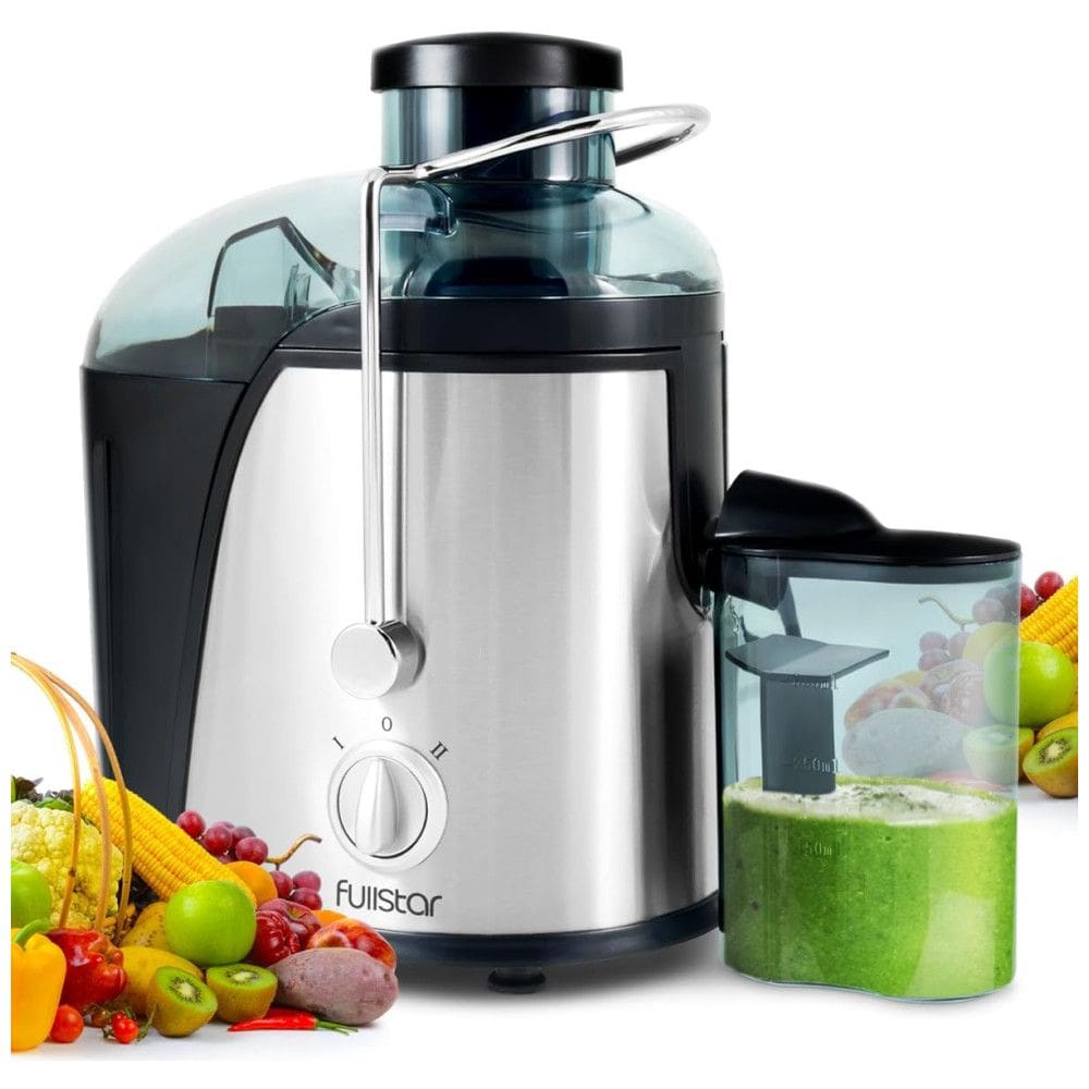 Espremedor de Sucos Fullstar , 2 Velocidades, Compacto e Sem BPA, Preto. Ideal para frutas e vegetais frescos.