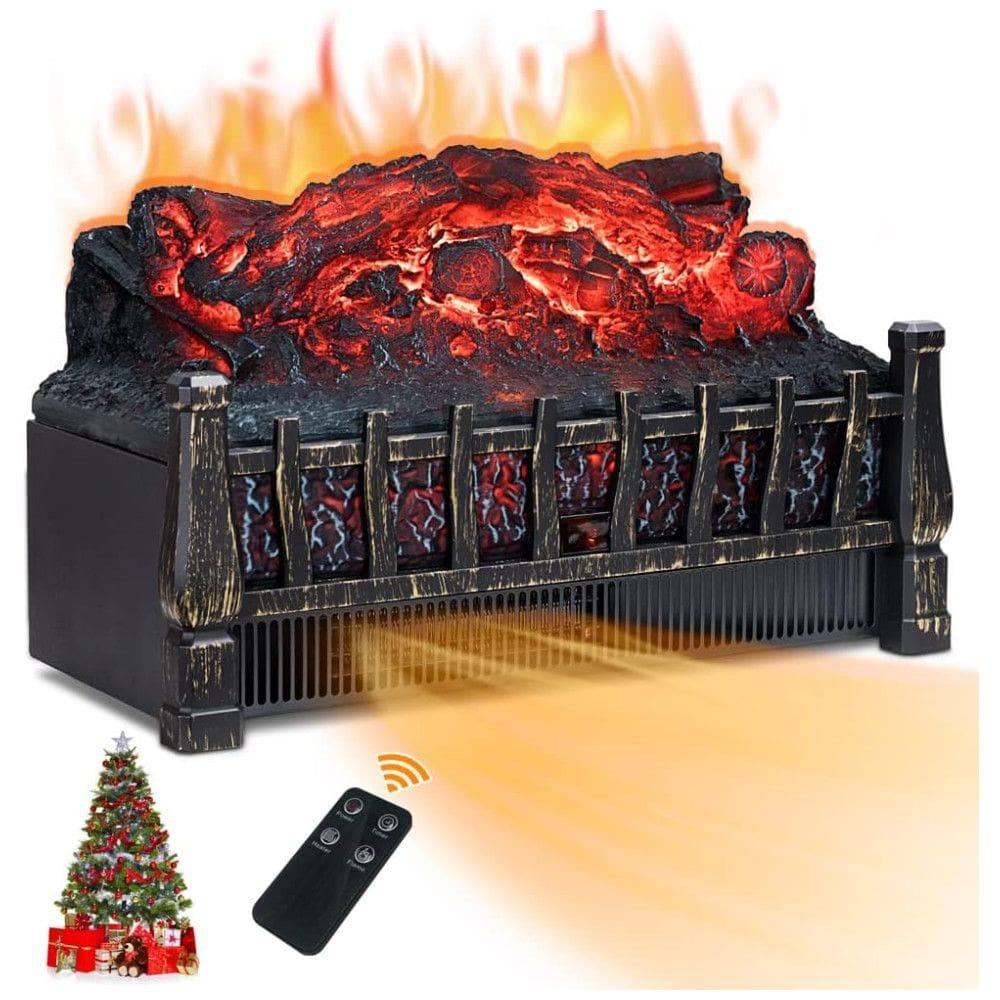 Lareira Elétrica Ecológica 21” 52 cm com Controle Remoto, Temporizador de 8H, Brilho Ajustável e Proteção Contra Superaquecimento