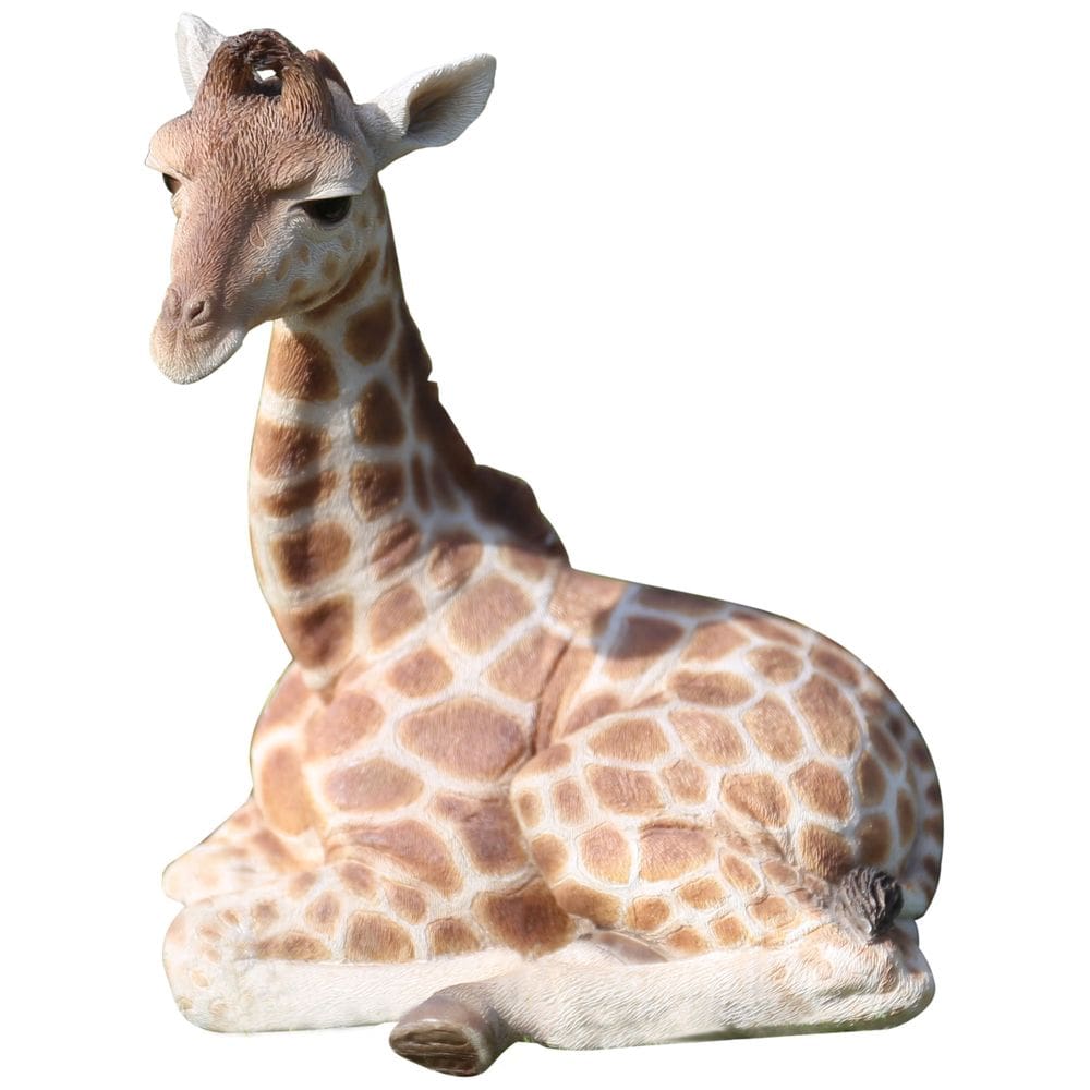 Estatueta Hi-Line Gift Ltd Giraffe Laying Down Poli-Resina
