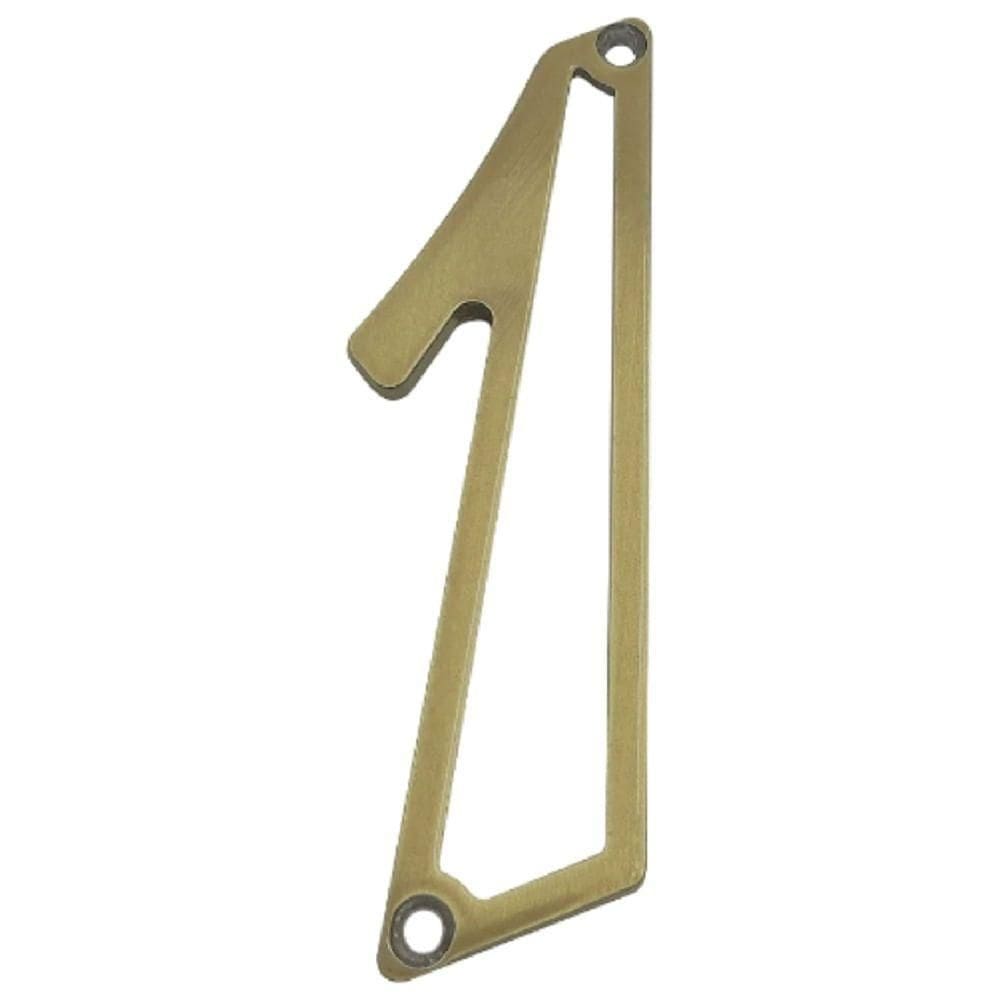 Número Residencial Nº 1 De Zamac Oxidado - 95592 - Silvana