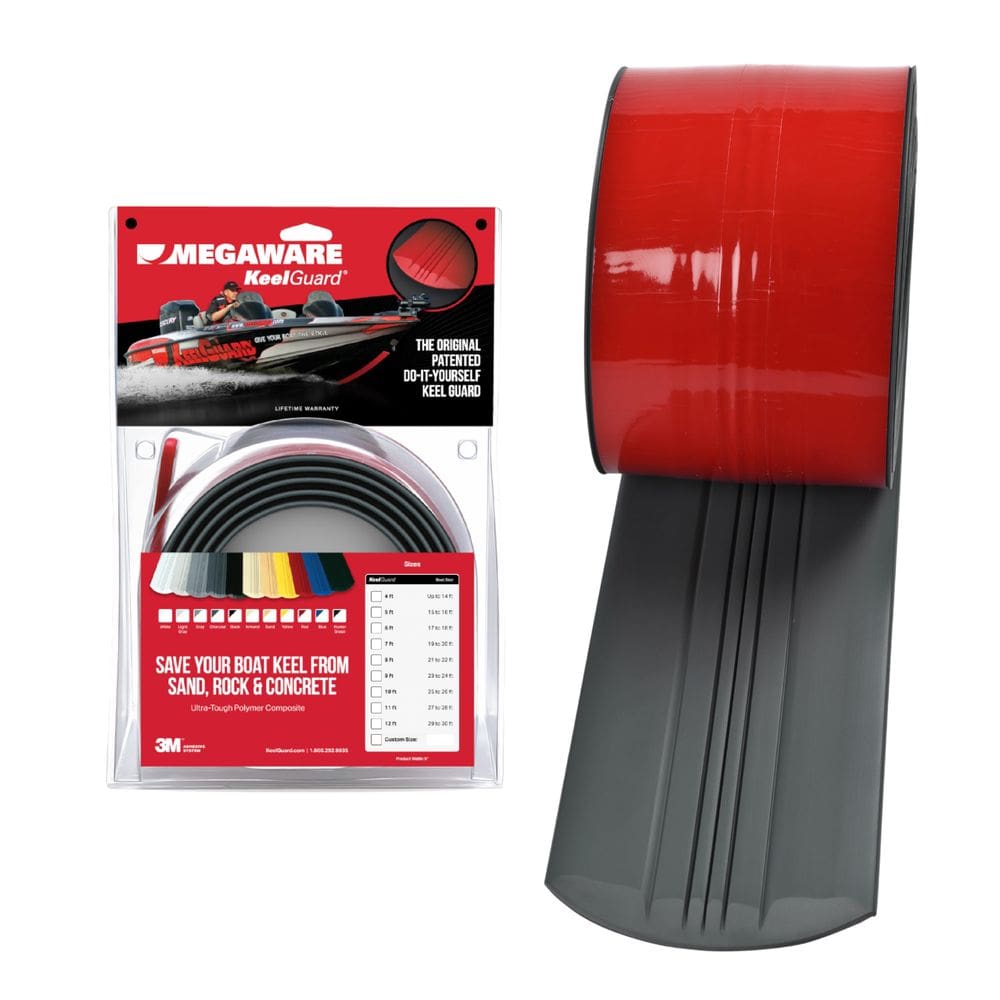 Boat Keel Guard MEGAWARE KEELGUARD 12 pés de carvão vegetal com 13 cm de largura