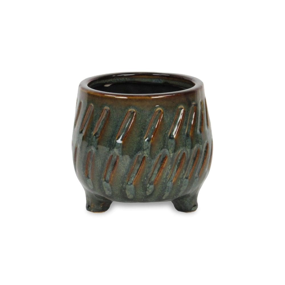 Vaso de cerâmica Astrona da Planter Cheung, pequeno, de cobre escuro